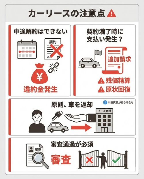 カーリースの注意点

