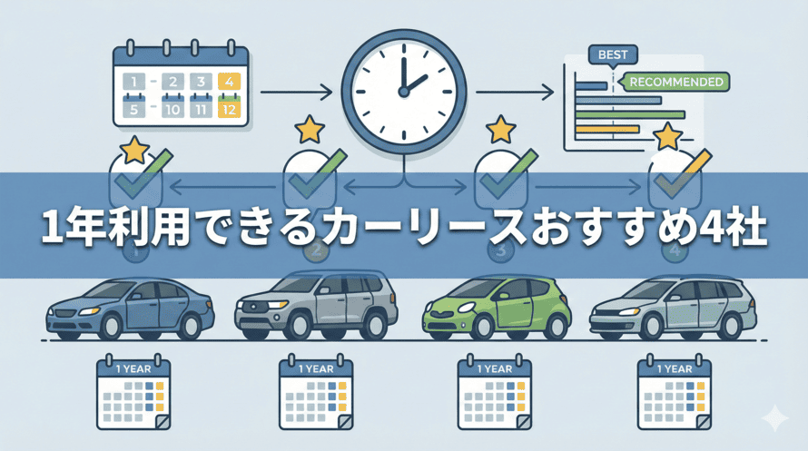 カーリース1年契約の料金比較!短期カーリースのメリットとは カーリース1年契約の料金比較!短期カーリースのメリットとは