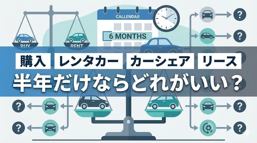 中古車リースの半年利用について