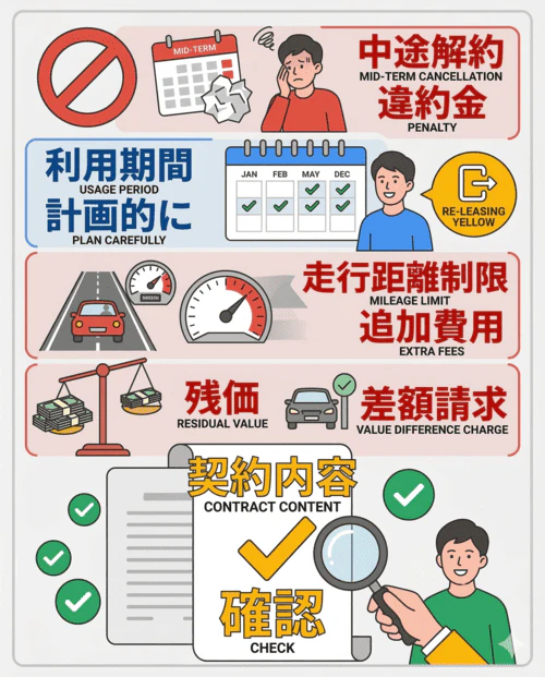 利用期間や契約内容をしっかり確認する