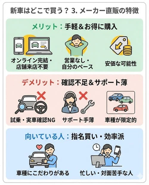 新車はどこで買う?3. メーカー直販