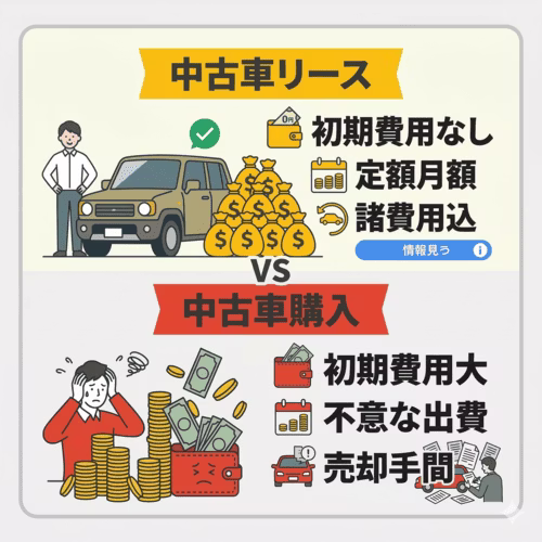 中古車を購入するよりもお得に利用ができる