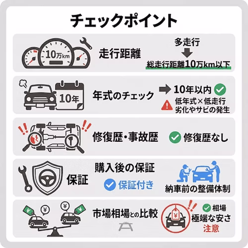 10万以下の軽自動車を検討する際のチェックポイント