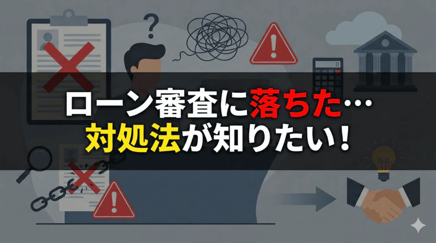 車のローンが通らない原因やマイカーローン審査に落ちた場合の対処法について解説する記事のタイトル画像
