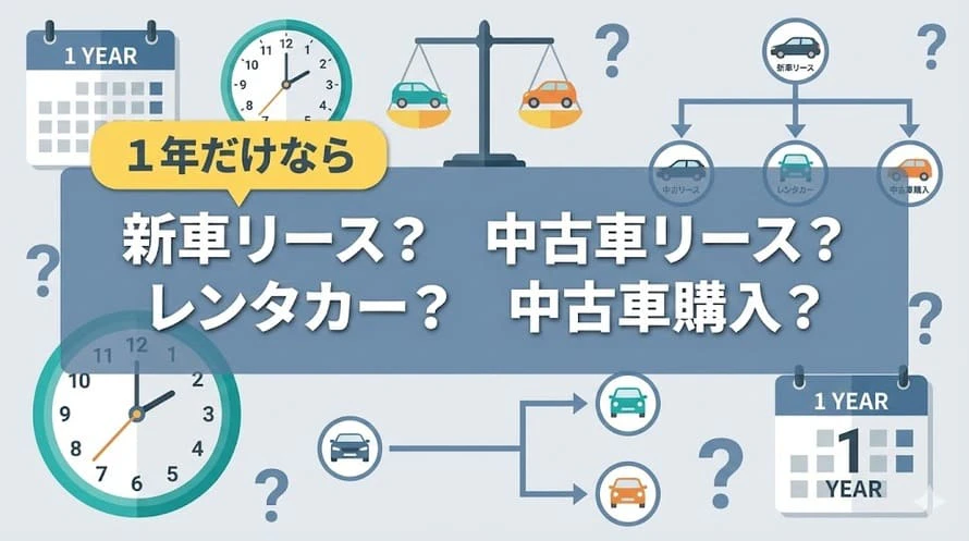 中古車リースの1年利用について