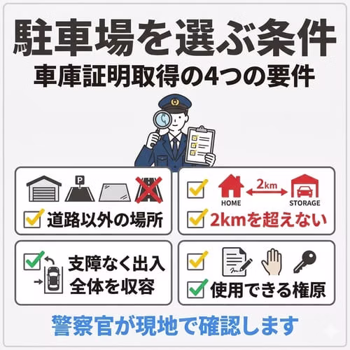 駐車場を選ぶ条件