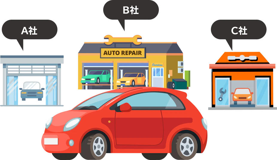 指定整備工場がないから、全国のお好きな店舗でメンテがうけられる！