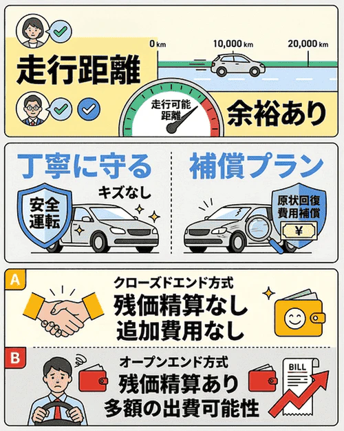 カーリース返却時のトラブルはこうやって回避しよう