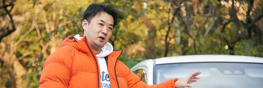 「カーリースカルモくん」の利用者に、サービスを利用してみての感想やカーライフについてインタビュー取材をした内容をまとめた記事のタイトル画像。