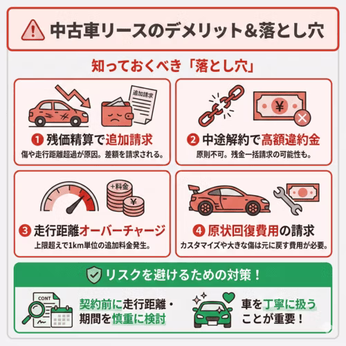 中古車リースのデメリット