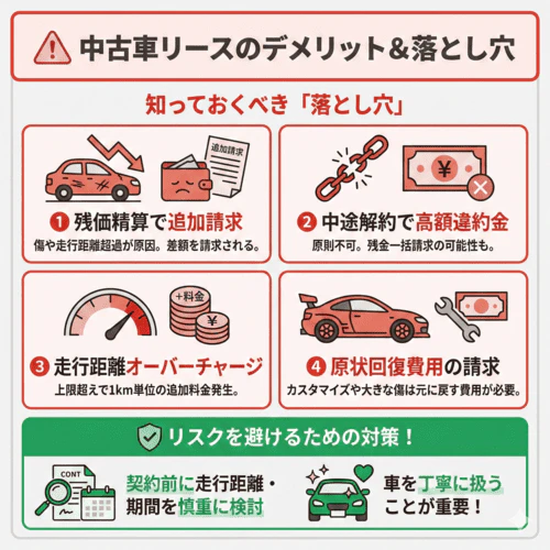 中古車リースのデメリット