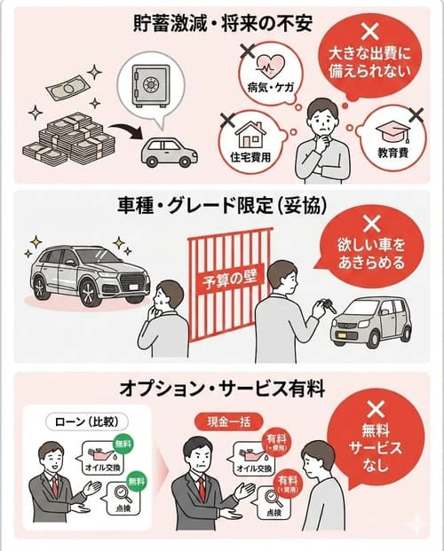 ほかにもある、「車は現金で買うな」といわれるデメリット