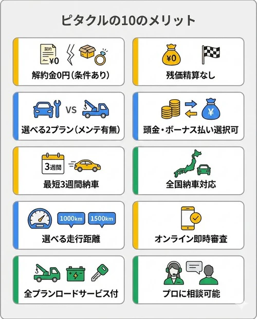 ピタクル10のメリット