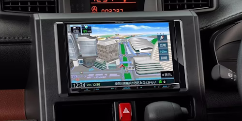 不要なときは格納できる「インダッシュ型」