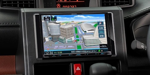 不要なときは格納できる「インダッシュ型」