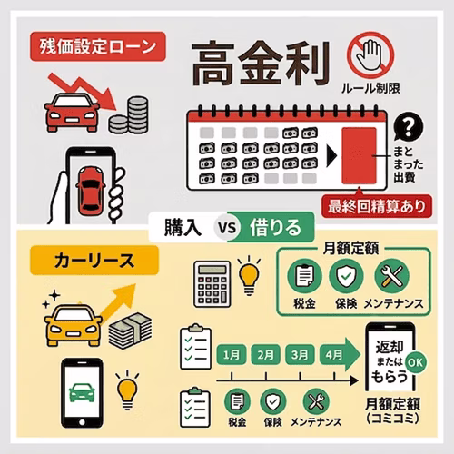 残価設定ローンよりおすすめのお得な車の乗り方がある