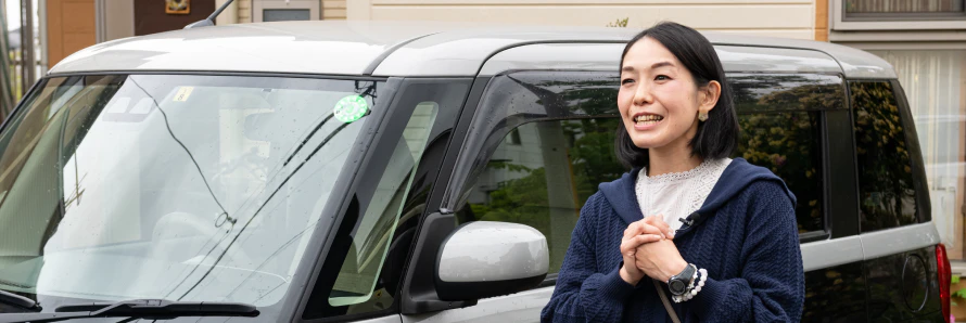 「カーリースカルモくん」の利用者に、サービスを利用してみての感想やカーライフについてインタビュー取材をした内容をまとめた記事のタイトル画像。