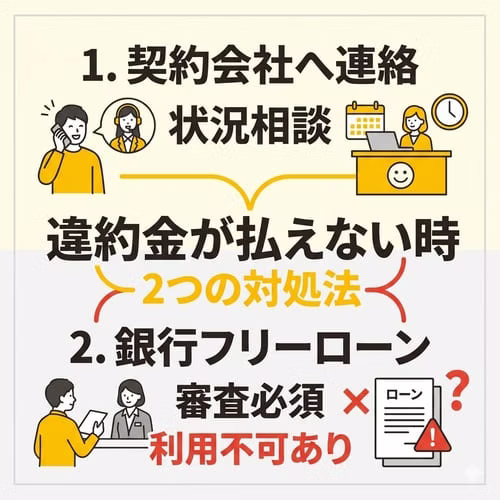 もしも、違約金が払えない場合は