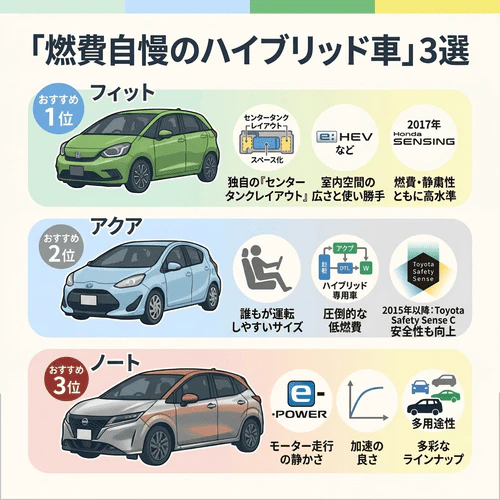 【ハイブリッドのコンパクトカー中古車編】専門家がおすすめする 予算100万円以下の安い車