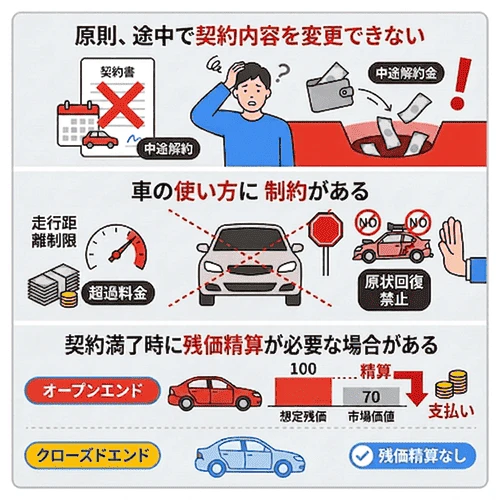 利用者の声からわかる車のサブスクのデメリット