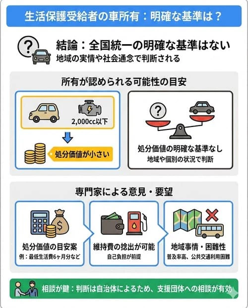 生活保護受給者でも利用可能な車の条件とは
