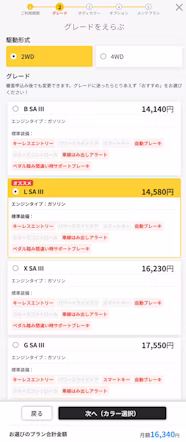 料金シミュレーションを行う