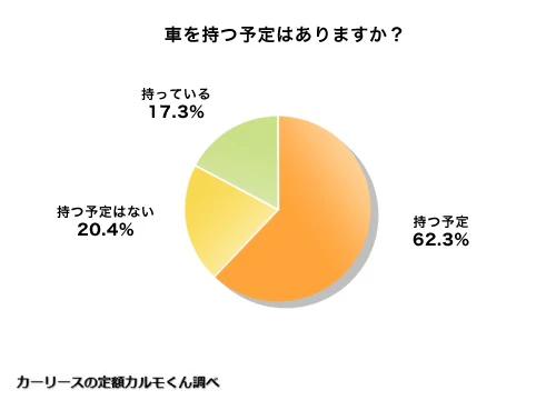 車を持つ予定はありますか？