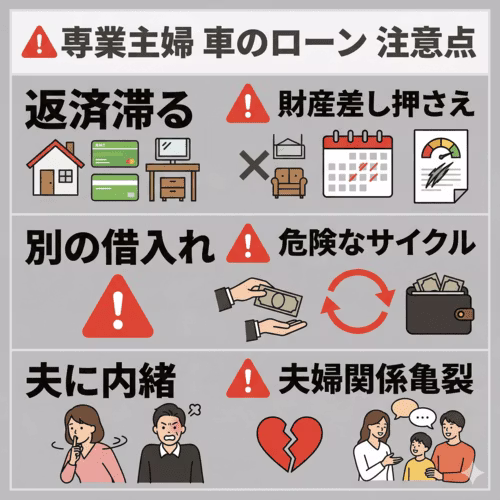 専業主婦が車のローンを利用するときの注意点