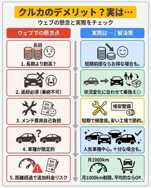クルカにデメリットはある?
