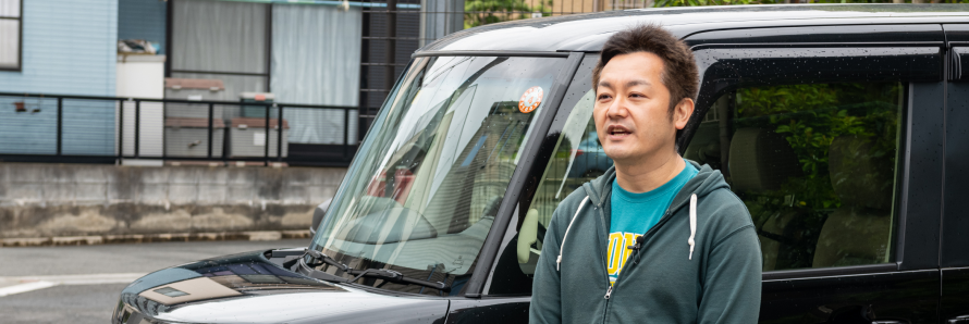 「カーリースカルモくん」の利用者に、サービスを利用してみての感想やカーライフについてインタビュー取材をした内容をまとめた記事のタイトル画像。