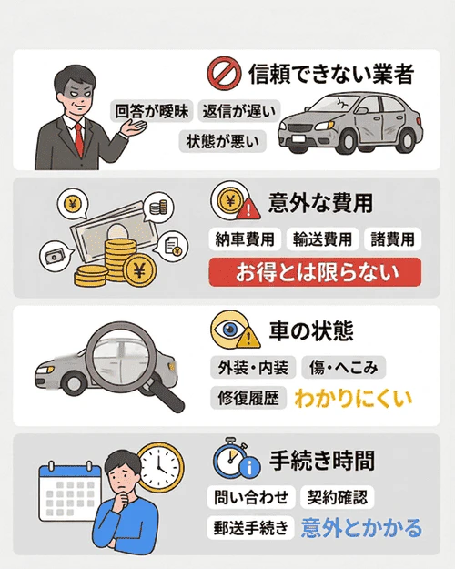 ネットで車を買うときの注意点