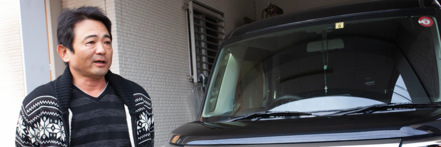 「カーリースカルモくん」の利用者に、サービスを利用してみての感想やカーライフについてインタビュー取材をした内容をまとめた記事のタイトル画像。