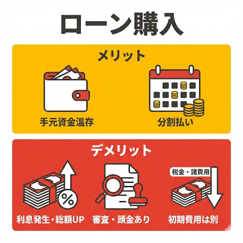 ローン購入の特徴