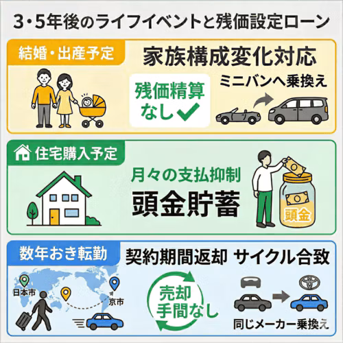 3・5年後のライフイベントを考慮する
