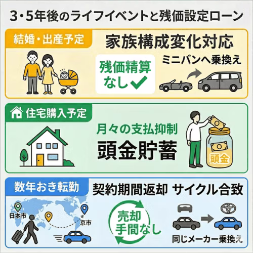 3・5年後のライフイベントを考慮する