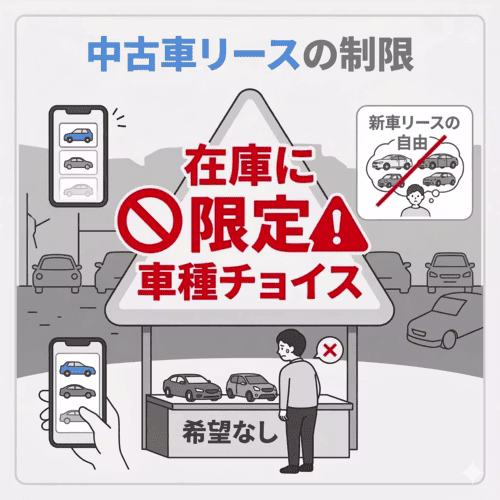 車種のチョイスが在庫にあるものに限られる