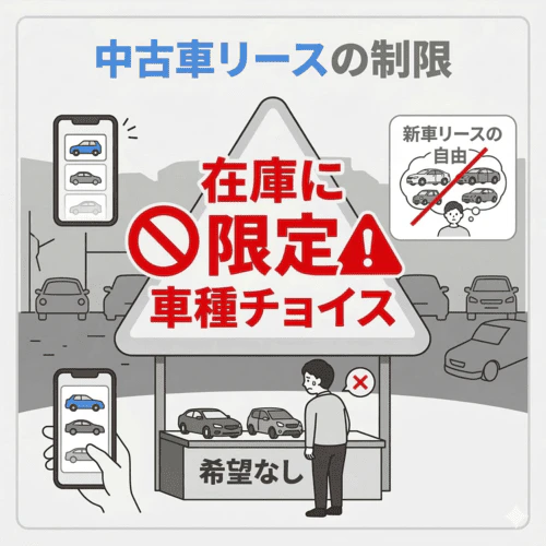 車種のチョイスが在庫にあるものに限られる