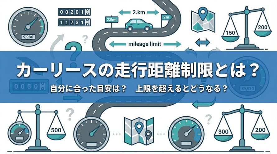 カーリースの走行距離の制限とは？超過料金の仕組みや距離の目安を解説 