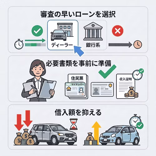 審査時間を早めるローン申込時のポイント