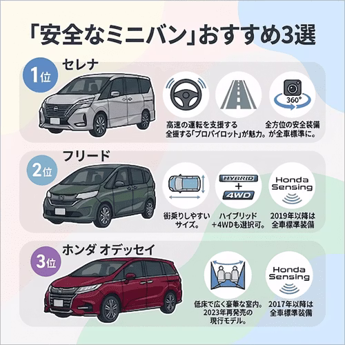 【安全装備の良いミニバン中古車編】専門家がおすすめする 予算100万円以下の安い車