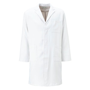 N676 メンズ長袖シングル診察衣（ショート丈）