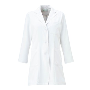 N679 レディース長袖シングル診察衣（ショート丈）