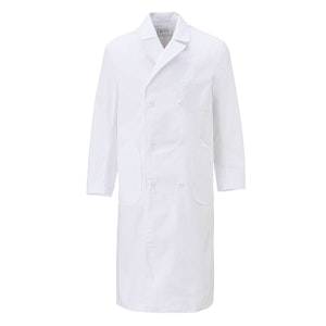 N606 メンズ長袖ダブル診察衣