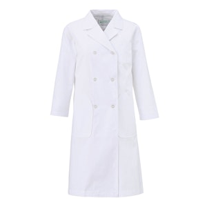 N605 レディース長袖ダブル診察衣