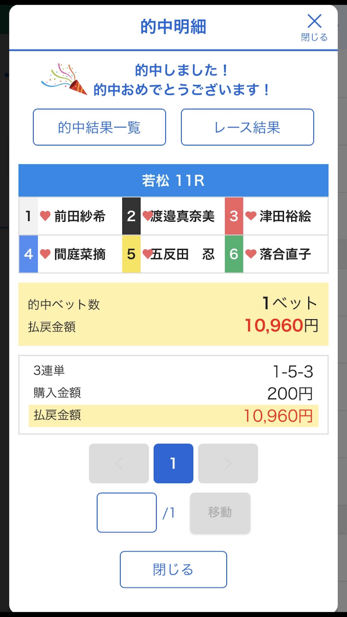 若松 11R 的中報告 - 写真1