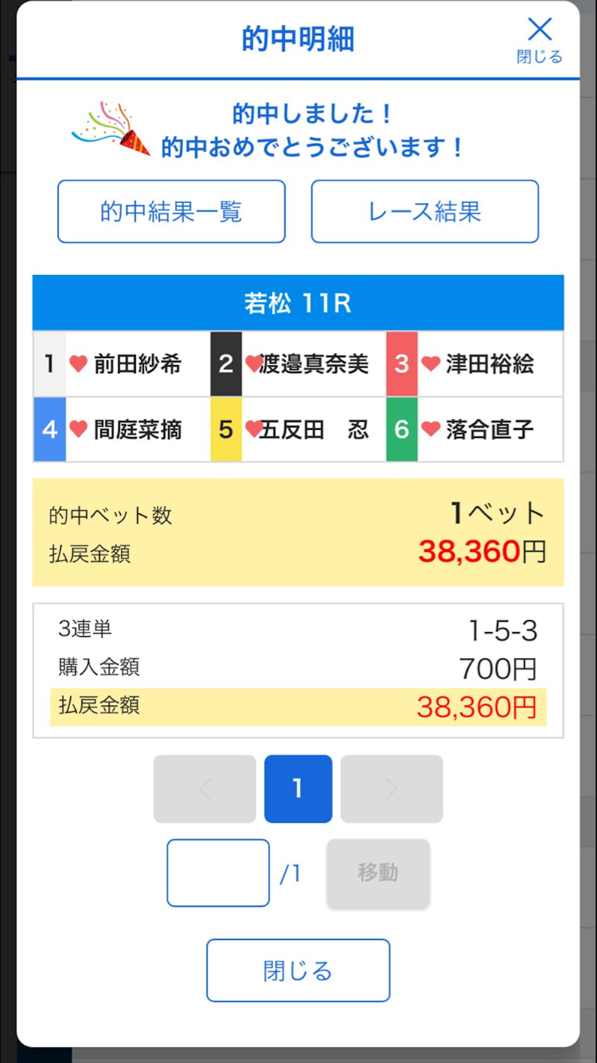 若松 11R 的中報告 - 写真1