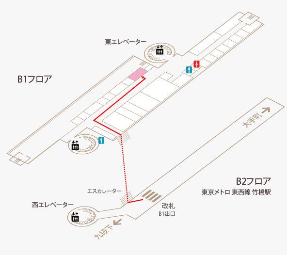 アジアンダイニングバーSAPANAパレスサイドビル店のフロアガイド