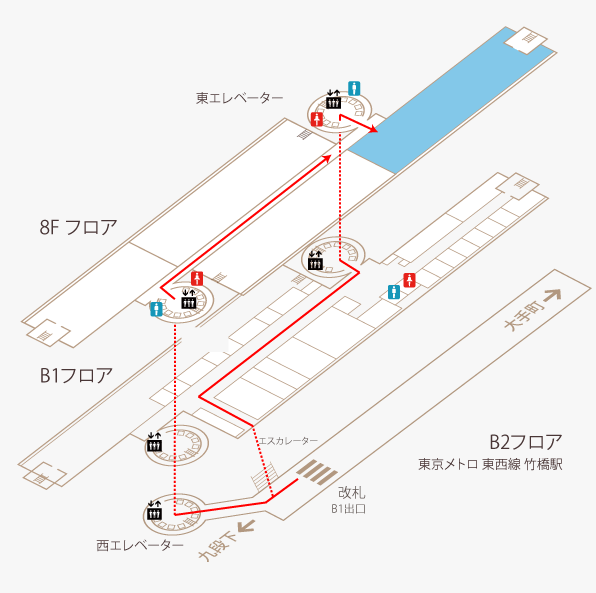 株式会社 日建設計のフロアガイド