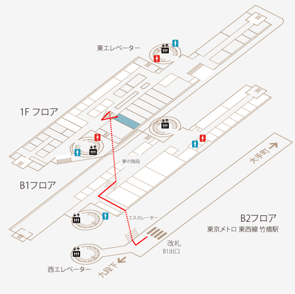 ジャパンラーニング株式会社のフロアガイド