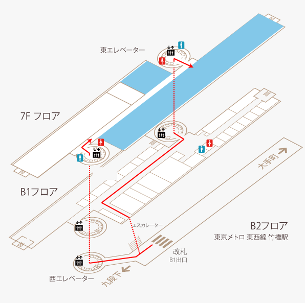 株式会社NTTEｘCパートナーのフロアガイド